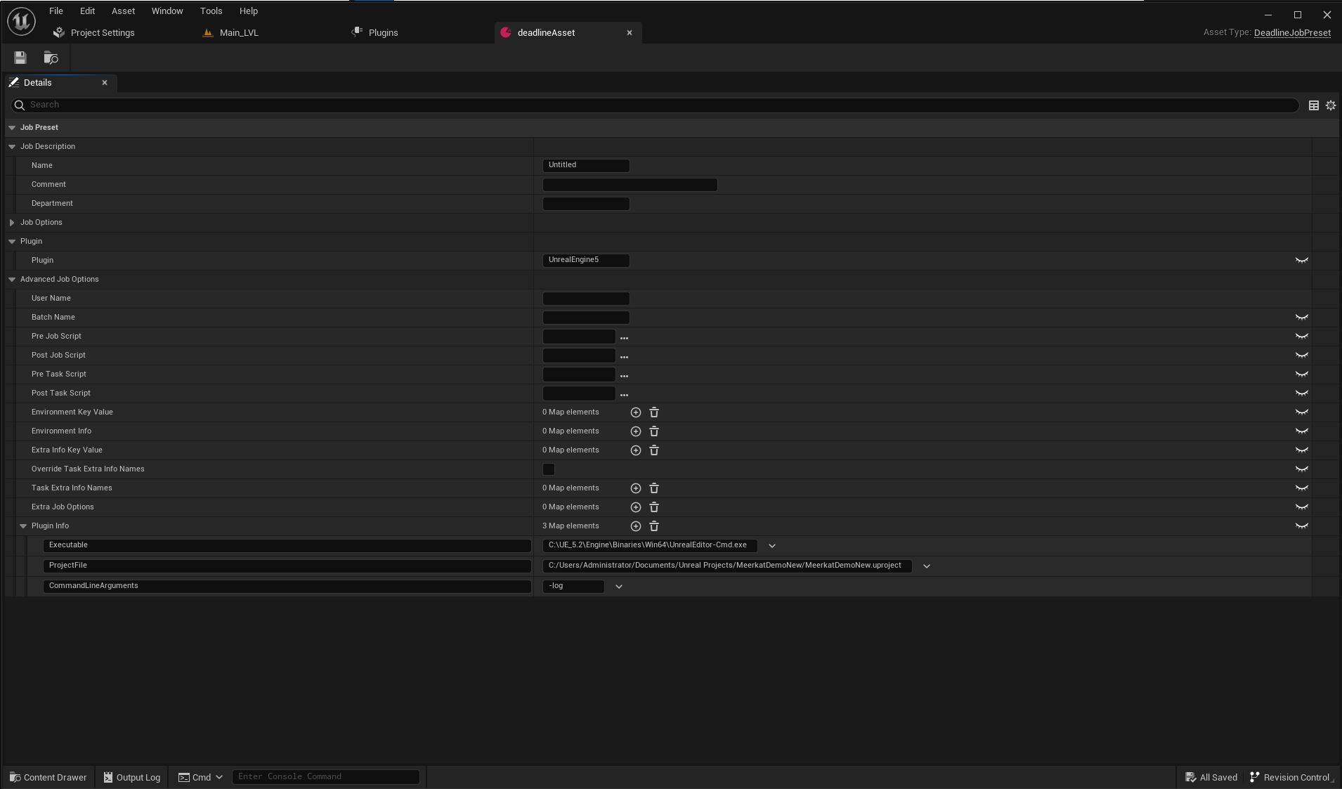 Unreal Engine 5 — Deadline 10.3.1.4 documentation
